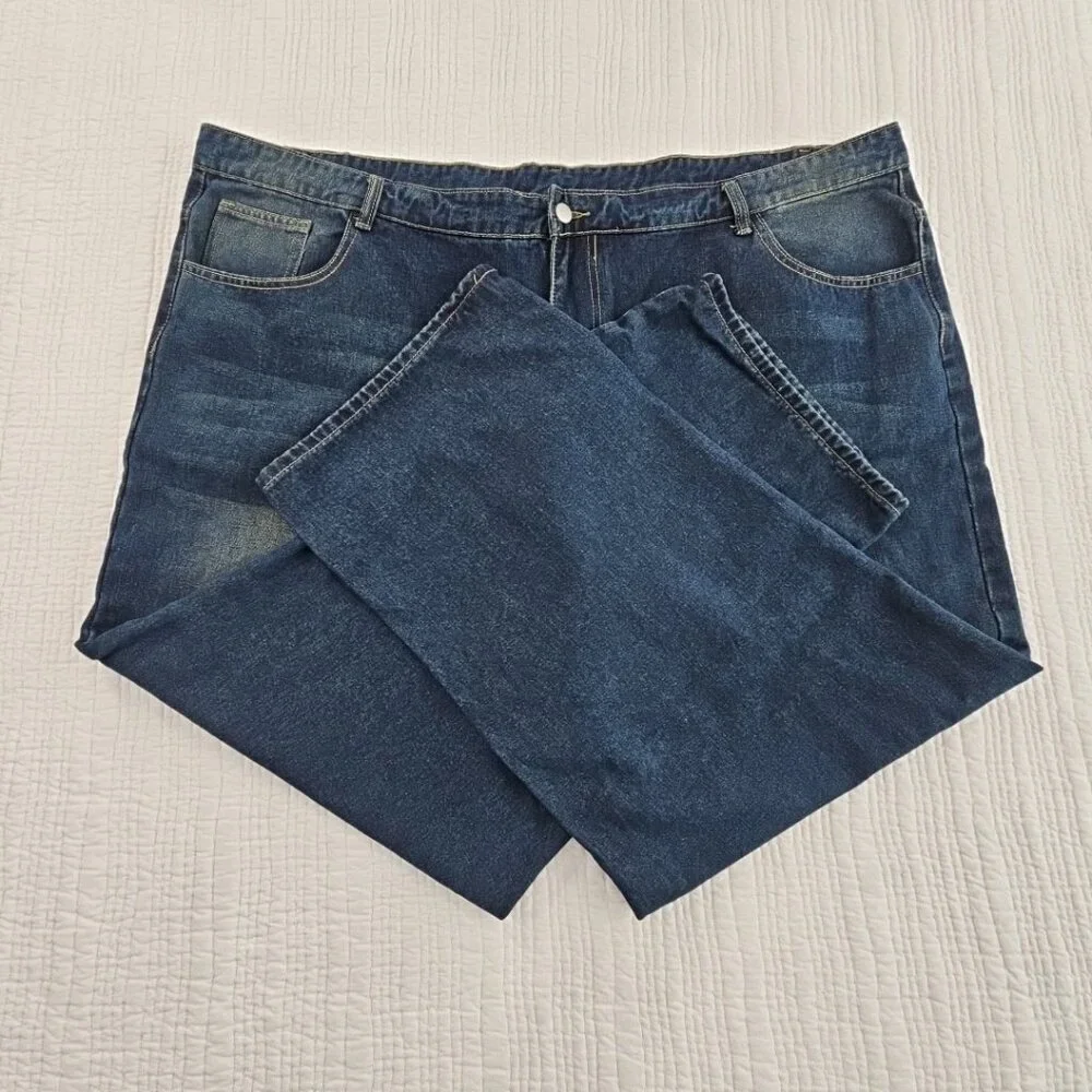 Manfinity Jeans Men's 5XL (50x31) Indigo Wash Stretch Denim EUC Comfort Workwear